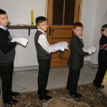 W zakrysti przed uroczystością